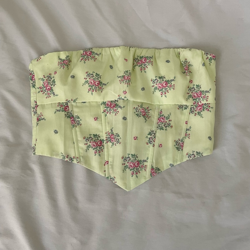 floral corset top